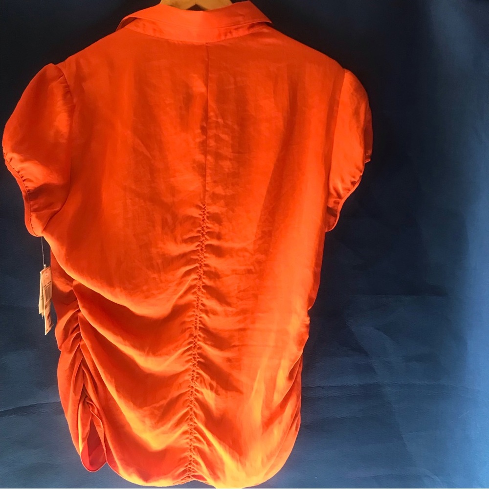 Michael Kors Orange blouse 12 - Picture 2 of 6